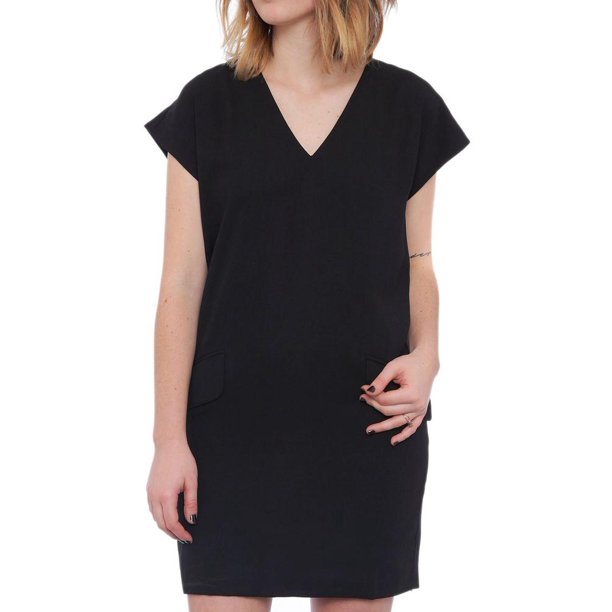 Bar Iii 80 Womens New 1077 Black V Neck Sleeveless Shift Dress S B B Walmart Com Bar Iii 80 Womens New 1077 Black V Neck Sleeveless Shift Dress S B B Walmart Com