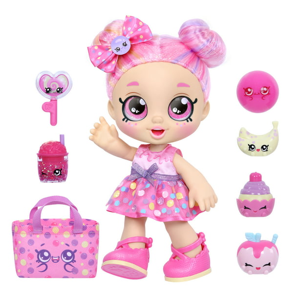KINDI KIDS, BUBBLEISHA TODDLER DOLL - EXCLUSIVE, 1 Shopping bag plus 6  Shopkins Accessories, Girls, Toys for kids, Ages 3+ 