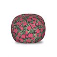 thumbnail image 1 of Floral Storage Toy Bag Chair, Rose Canina Flower Continuous Feminine Pattern, Stuffed Animal Organizer Washable Bag, Small Size, Ruby Hunter Green, by Ambesonne, 1 of 3