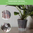 thumbnail image 6 of 6" x 6" x 5.9" Round Transparent Plastic Nursery Pots with Deep Reservoir - 5 Count, 6 of 7