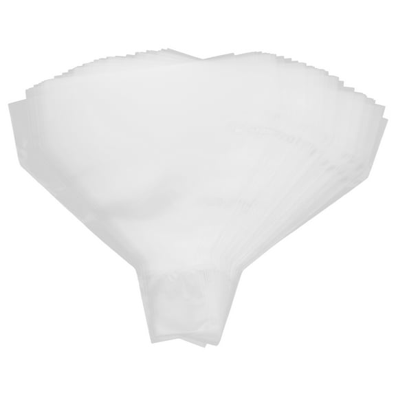 OUNONA 50pcs Microwavable Food Grade Onigiri Wrappers Transparent Rice Balls Bags Design For Lunch Picnic Outdoor Camping Food Bags