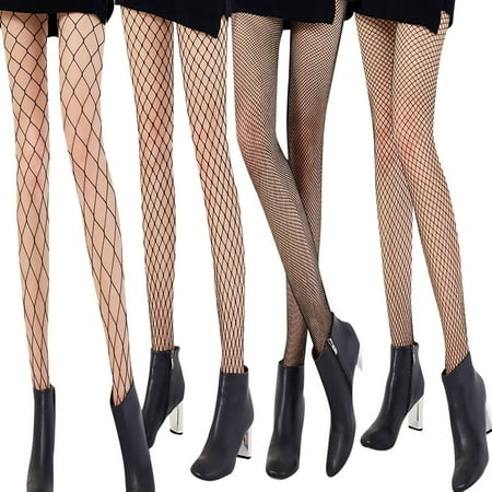 

EHTMSAK Womens Fishnet Control Top Tights Sheer Pantyhose Black One Size