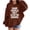 Brown, variant on Generic Girls Hoodie Sweatshirt Hoodies for Teen Trendy Solid Long Sleeve Oversized Sweatshirts Youth Fall Winter Clothes Preppy Tops