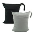 thumbnail image 1 of Laklulu 2 bolsas de tela para pañales húmedos y secos, impermeables, reutilizables con dos bolsillos con cremallera, viajes, playa, piscina, guardería, artículos sucios para bebés, yoga, gimnasio,, 1 of 6