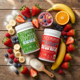 thumbnail image 5 of Nutribas® Protein Multi Collagen Peptides Powder for Whole Body Support with MCT, Vitamin C, Biotin & Hyaluronic Acid, Unflavored & Strawberry Banana, 9 oz, 5 of 10