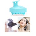 thumbnail image 3 of Cepillos de champú masajeador de cuero cabelludo, paquete de 2 [húmedo y seco] limpiador de cuero cabelludo de ducha con cerdas de silicona suave para mujeres y hombres (negro y azul) Ormromra WRLF-34, 3 of 8