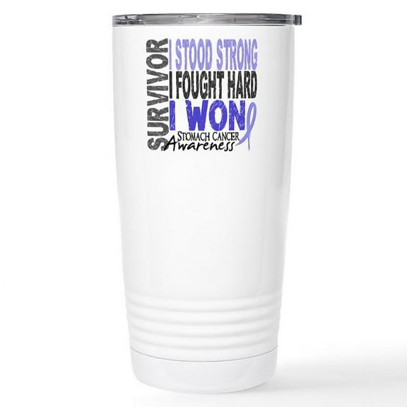 CafePress - Survivor 4 Stomach Cancer Shirts And Gifts Stainle - Insulated Stainless Steel Travel Tumbler 20 oz.