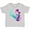 AC-Heather Grey, variant on Inktastic Cute Mermaid, Little Mermaid, Purple Hair, Dolphin Girls Toddler T-Shirt