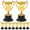 Golden, variant on HEMOTON Golden Plastic Trophies for Kids Party Prizes and Early Learning Toys 10PCS Mini Size