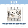 thumbnail image 2 of 10 Inch Wall Clock Battery Operated Square Clock for Office, Kitchen, Outdoor, Living Room,Africa Dancing Pair of Crane with Open Wings Lovely, 2 of 4