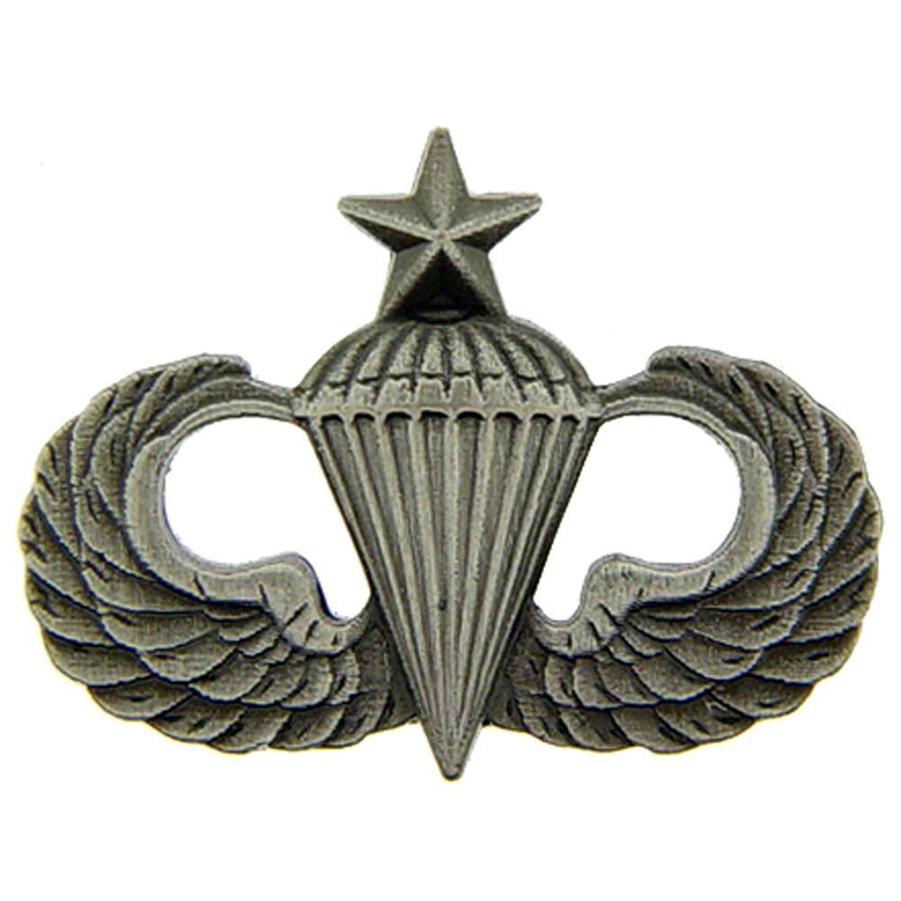 BRAND NEW Lapel Pin US Army Senior Paratrooper Wings Pewter 1 1/4" 