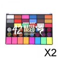 thumbnail image 1 of paleta de pintura facial,Pintura facial Paleta de maquillaje profesional para niños,Paleta de pintura facial y corporal activada con agua,Pintura corporal a base de agua para adultos,Paleta de, 1 of 10