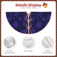 thumbnail image 3 of Sikiie purple flower Snowflake Christmas Tree Skirt, Christmas Tree Decorations, Christmas Decor, Tree Mat Decoration(30-48IN)-36", 3 of 6