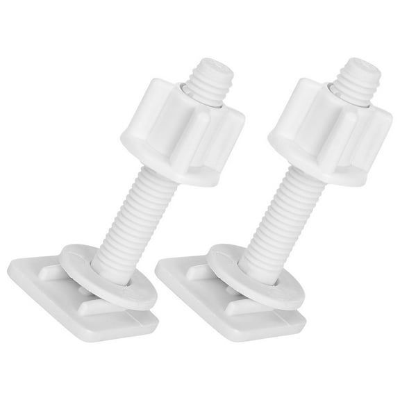 BESTOYARD Toilet Seat Hinge Bolts Screw Toilet Seat Screws ABS White 2Pcs
