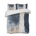 thumbnail image 2 of Navy Blue Grey King Size Down Alternative Comforter, Lightweight Comforter Quilt Bedding Set with Pillow Shams Modern Abstract Art Rustic All Seasons Bed Comforter Duvet Insert 96"x106", 2 of 7