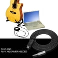 thumbnail image 3 of Guitare Électrique 3M 6.35 mm Mâle-à-Pc Câble de Conversion USB, 3 of 4