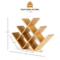 thumbnail image 2 of Gymax 8-Bottle Wine Rack Bottle Holder Bamboo Storage Shelf Countertop Freestanding, 2 of 9