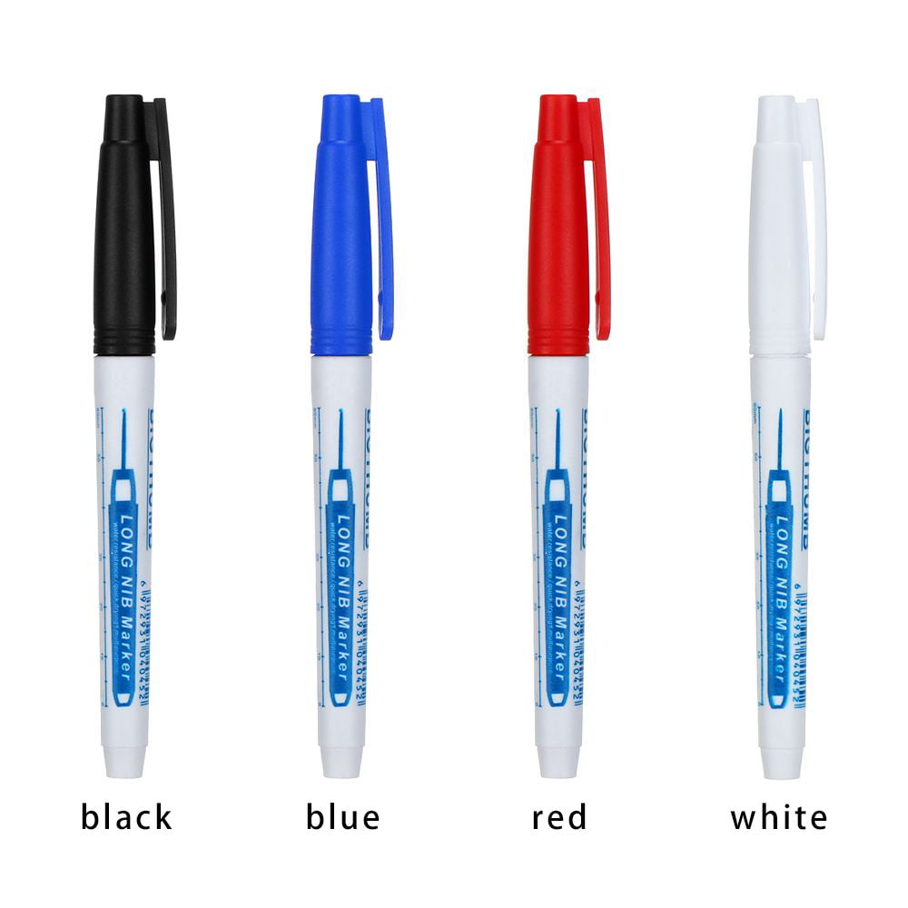 Multi-purpose Deep Hole Marker Pens Long Head Markers Mark Tool Carpenter  Pen