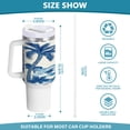 thumbnail image 3 of 40 Oz Car Handle Water Bottle Water Cup Water Bottle Water Jug Coffee Cup Travel Water Bottle Blue Tree by The Sea, 3 of 8