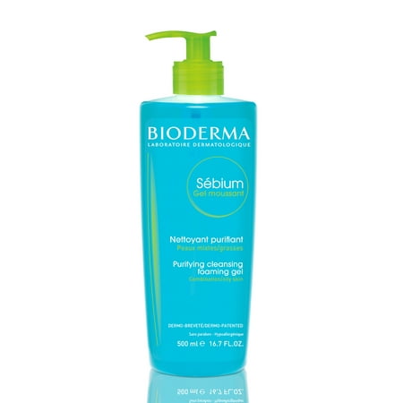 Bioderma Sebium Foaming Gel Facial Cleanser for Combination to Oily Skin - 16.7 fl.