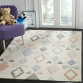 thumbnail image 2 of SAFAVIEH Kids Bowties Wool Area Rug, Ivory/Multi, 5' x 5' Square, 2 of 8