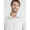 thumbnail image 4 of George Men's and Big Men's Button Up Commuter Shirt with Short Sleeves, Sizes S-3XL, 4 of 5