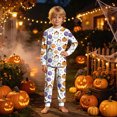 thumbnail image 4 of KPOPLK Kids Halloween Ghost Print Pajamas Outfit Girls Sleepwear Sets Kids Pjs Clothes,Size 4-5 Years, 4 of 9