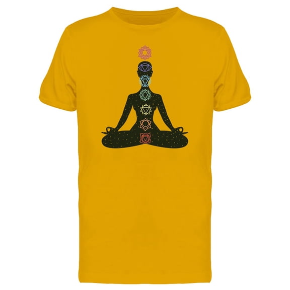 Night Sky Yoga Pose Tee Men's -Image by Shutterstock