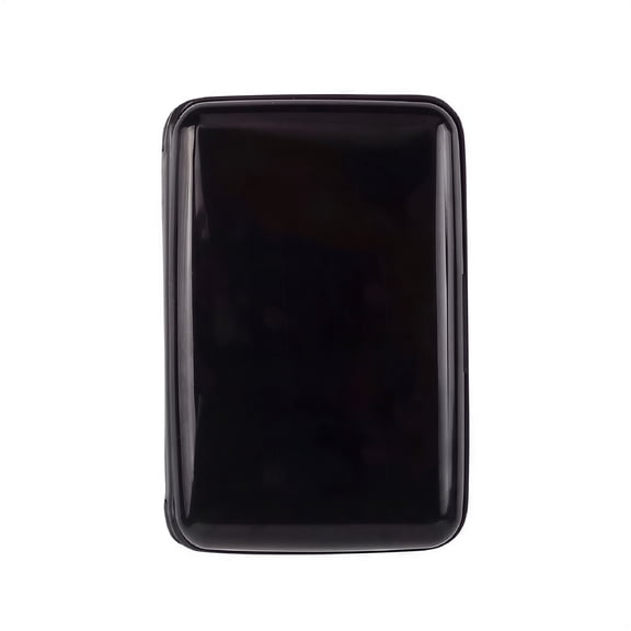 GASTROPOD Credit Card Holder for Women and Men,6-Compartment Aluminum Business Card Holder,Black