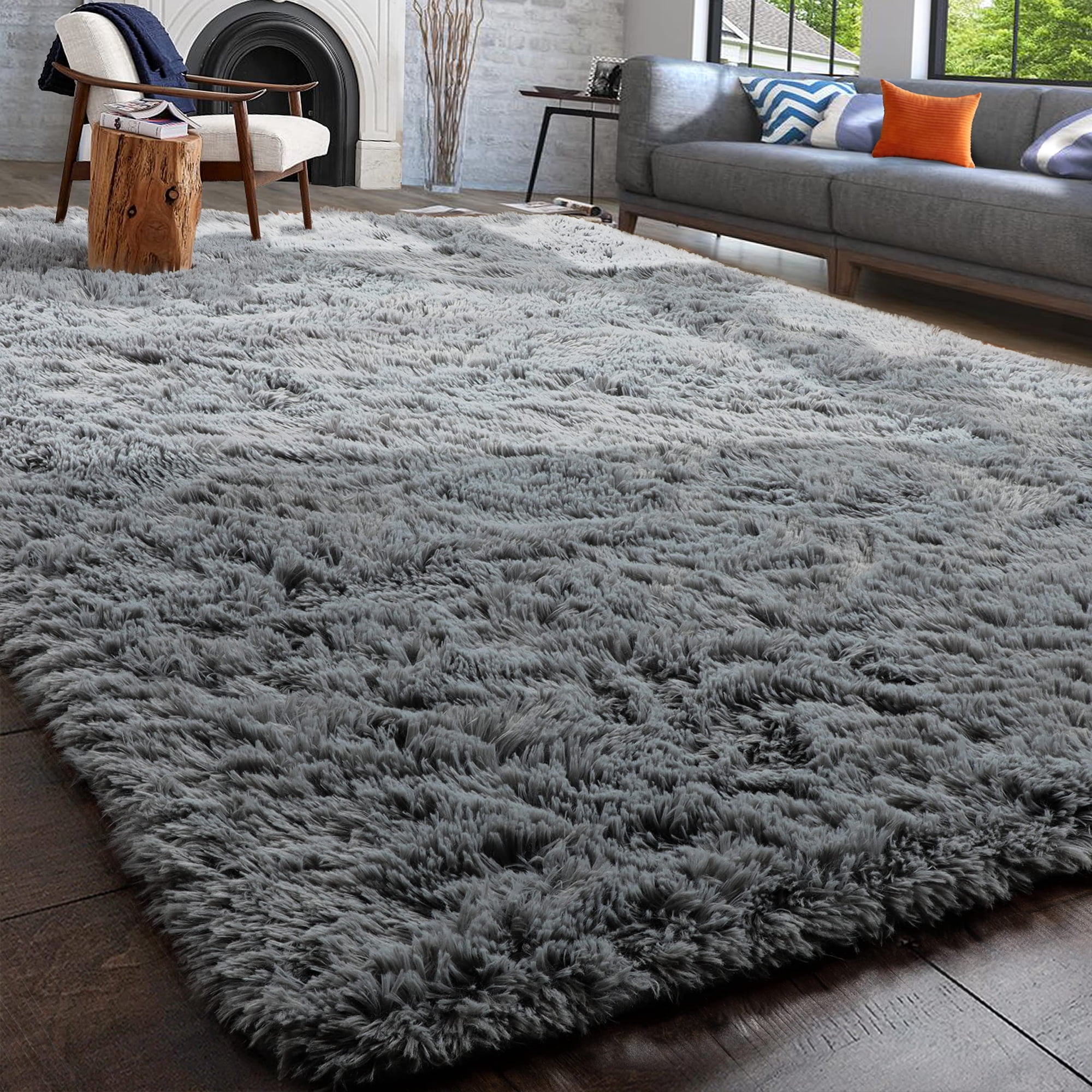 XSIVOD Grand Tapis Pelucheux à Poils Longs Ultra Doux Et