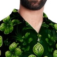 thumbnail image 5 of Saint Patrick's Day Men's Short Sleeve Printed Button Down Beach Shirt Casual Summer Unisex Tops with Spread Collar, 5 of 6