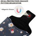 thumbnail image 3 of Haosy Cute Little Daisy Golf Mallet Putter Cover Strong Magnetic Leather Golf Club Headcover Closure, 3 of 7