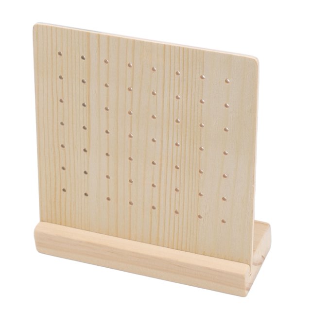 Tablero perforado para exhibición de aretes NikouMX de madera