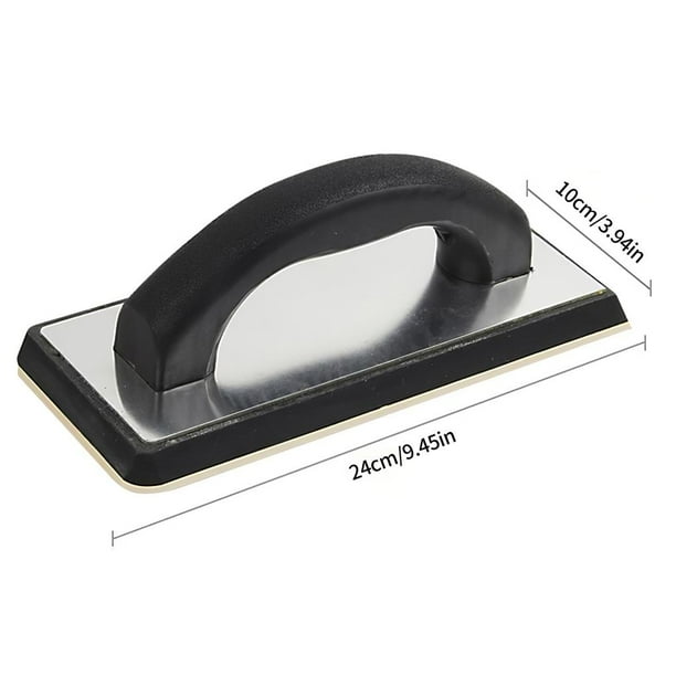 Handheld Concrete Rubber Trowel Tile Tool Lining Comfortable Grip Plastering Tiling Tool Aluminum Anti Scratch Builder Spatula Construction Tools