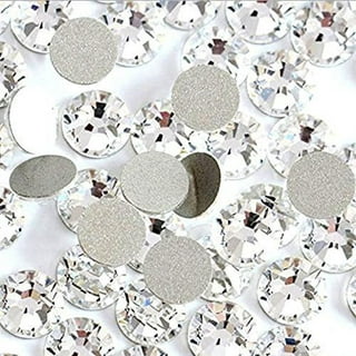 Jollin Glue Fix Crystal Flatback Rhinestones Glass Diamantes Gems for  Crafting Nail Art Crafts Decorations Clothes Shoes 4.8mm (ss20 576pcs, Jet  AB)
