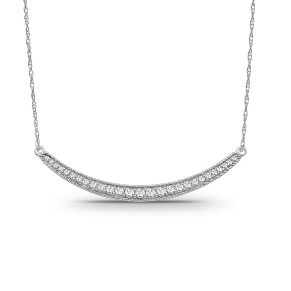 ARAIYA FINE JEWELRY Sterling Silver Diamond Pendant Necklace (1/3 cttw, I-J Color, I2-I3 Clarity), 18"