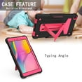 thumbnail image 2 of Galaxy Tab A 8.0" 2019 Case T290 T295, Allytech Heavy Duty Protection Multi Angle Viewing Stand Shockproof Kids Friendly Rugged Back Cover Case for Samsung Galaxy Tab A 8.0 2019, Black/Rose, 2 of 4