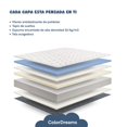 thumbnail image 4 of Colchon Individual Caja Espuma Premium Con Colchoneta Topper Sobrecolchon COLORDREAMS azul Individual, 4 of 9
