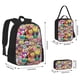 thumbnail image 2 of Easygdp Cute Cartoon Owls Mochila para Niños y Niñas con Set de Caja de Almuerzo y Estuche para Lápices 3 en 1, Mochila Escolar Estampada para Adolescentes, 2 of 7