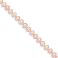 thumbnail image 1 of 14K Yellow Gold necklace Pearl Freshwater Near Round Pink 18 in 5.5 mm, 1 of 3