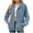 Light Blue, variant on ATOYSOY Womens Jean Jackets Long Sleeve Fashion Button Denim Jacket with Pockets Black L