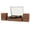 Brown, variant on TANLANIN Brown Wood Record Player with External Speakers, Bluetooth, 3-Speed