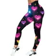 thumbnail image 5 of Tosmy Women's Leggings Valentine's Day Women Print Tights Leggings Control Yoga Sport Leggings For Women High Waist Leggings Soft, 5 of 5
