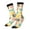 2 Black-1, variant on Vintage Cup Pattern Sport Socks for Women and Men Crew Socks Sporty Calf Socks Casual Socks