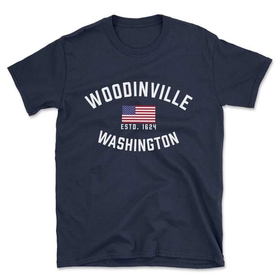 Woodinville Washington Patriot Men's Cotton T-Shirt
