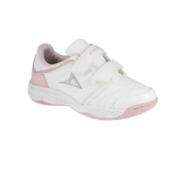 Tenis Niña Pirma Escolar Ajustable Deportivos Comodo Durable blanco 19.5
