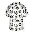 thumbnail image 3 of Men's Short Sleeve V-Neck Print Chest Pocket Top5XL, 3 of 3