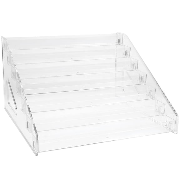 Ifundom 7-Layer Acrylic Nail Polish Organizer Transparent Cosmetic Display Rack for Nail Art Storage