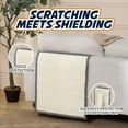 thumbnail image 2 of Panther Armor Cat Couch Protector for Cat Scratching Furniture Defense, Gray, Back Rest, 2 of 8