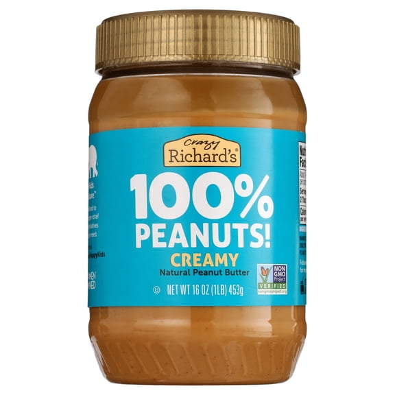 Crazy Richard's All-Natural Creamy Peanut Butter, 16 oz